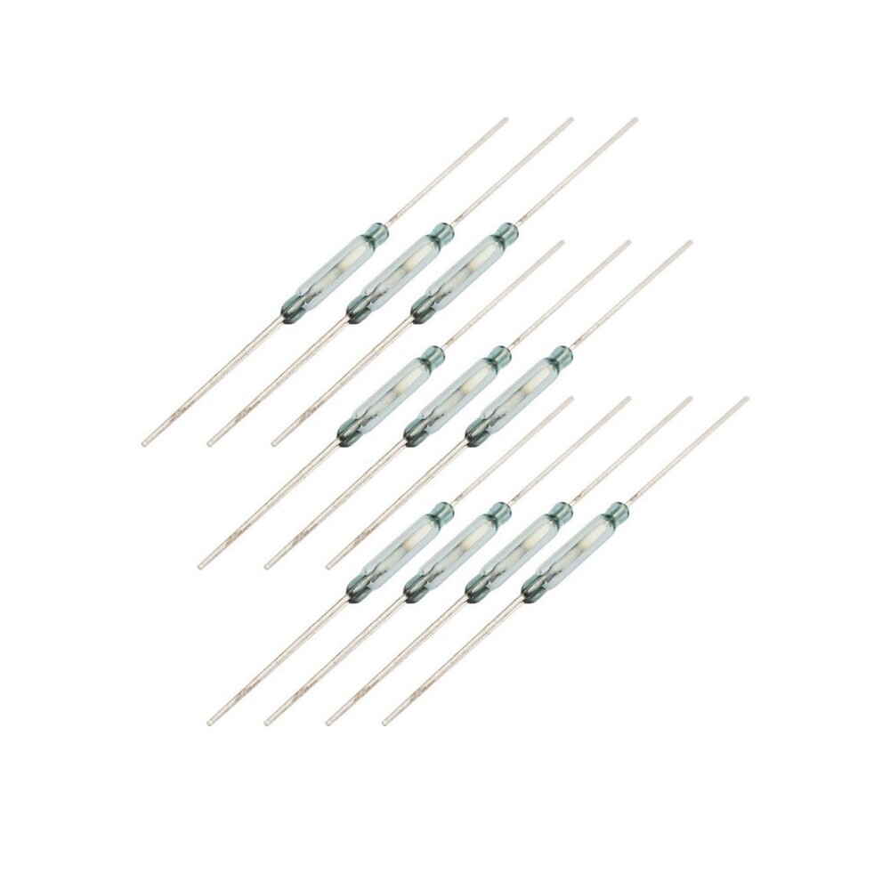 10pcs 2.5X14MM Reed Switch 3 pin Magnetic Normally Open and Normally Closed